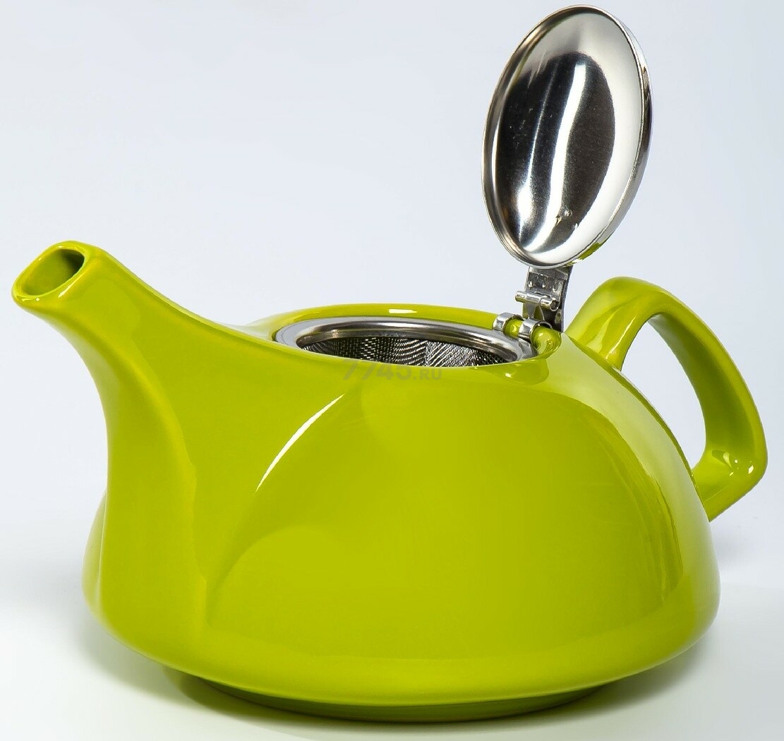 Заварочный чайник керамический ELRINGTON Феличита Глазурь Light Green 0,9 л (4660087532168) - Фото 2